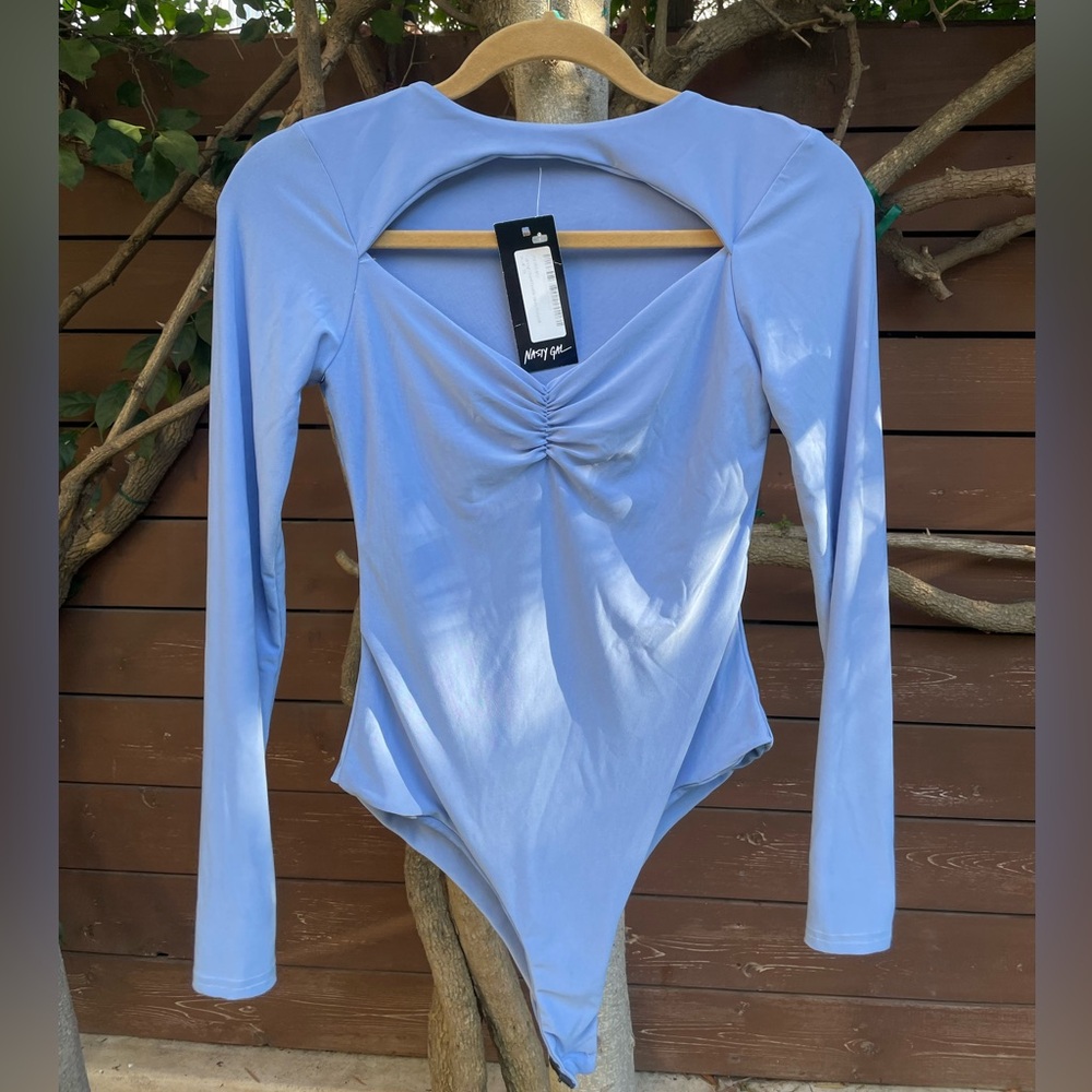 Nasty Gal Blue Bodysuit